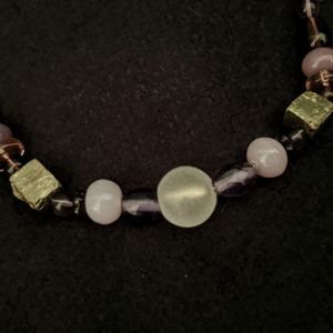 Beaded Pyrite bracelet